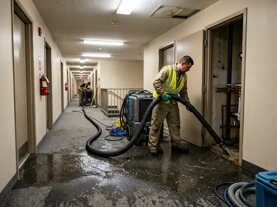 multi-unit-apartment-hallway-f-005 — frequently asked questions, Emergency Burst Pipe Water Extraction & Removal in Moses La…